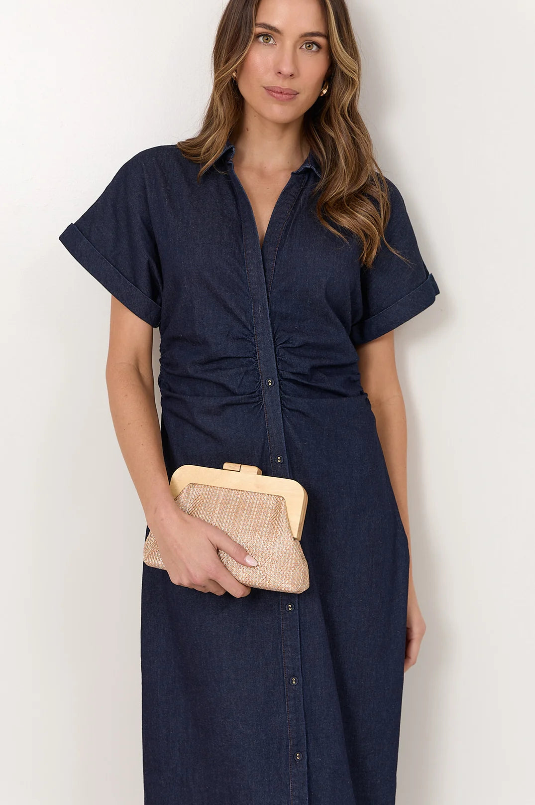 adorne - Augusta Timber Frame Clutch
