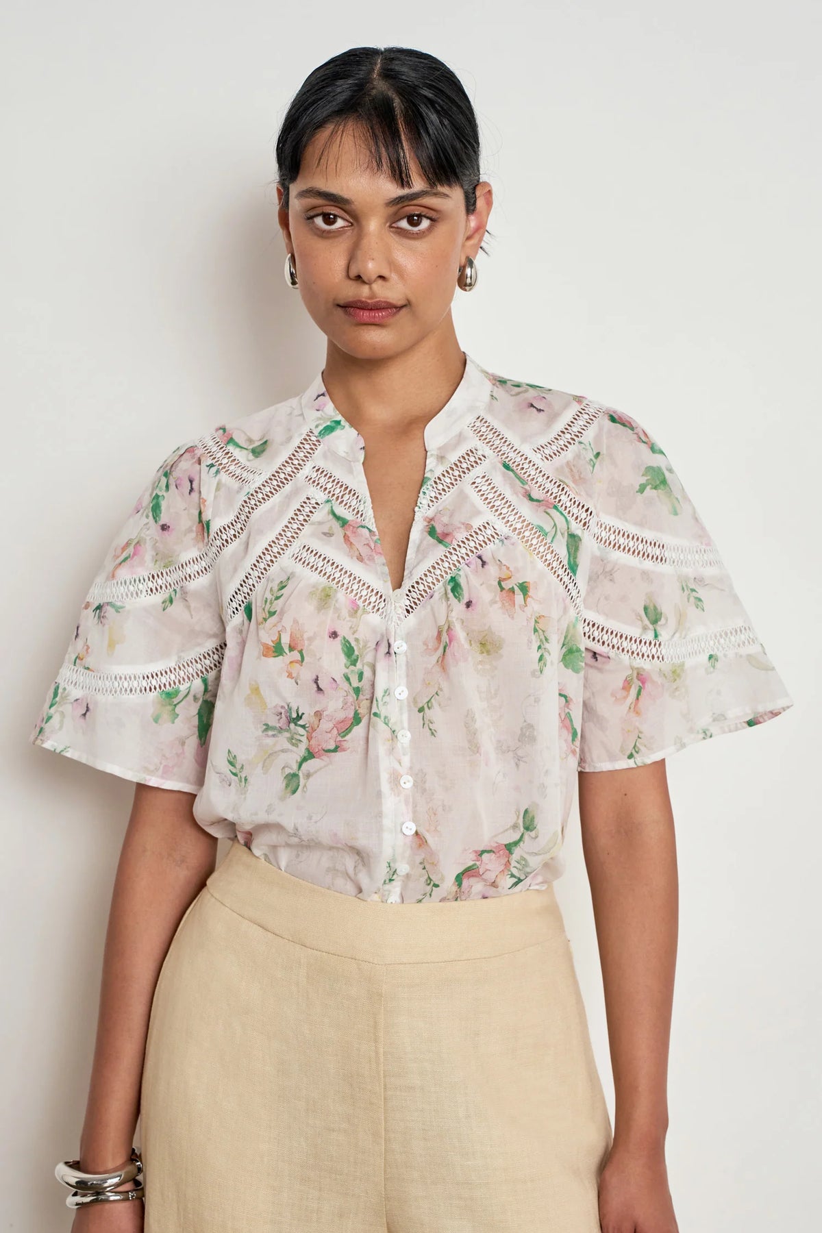 zoe kratzmann - pulse top painterly bloom