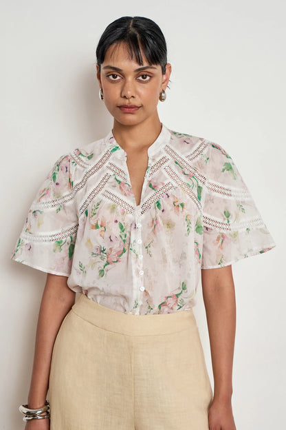 zoe kratzmann - pulse top painterly bloom