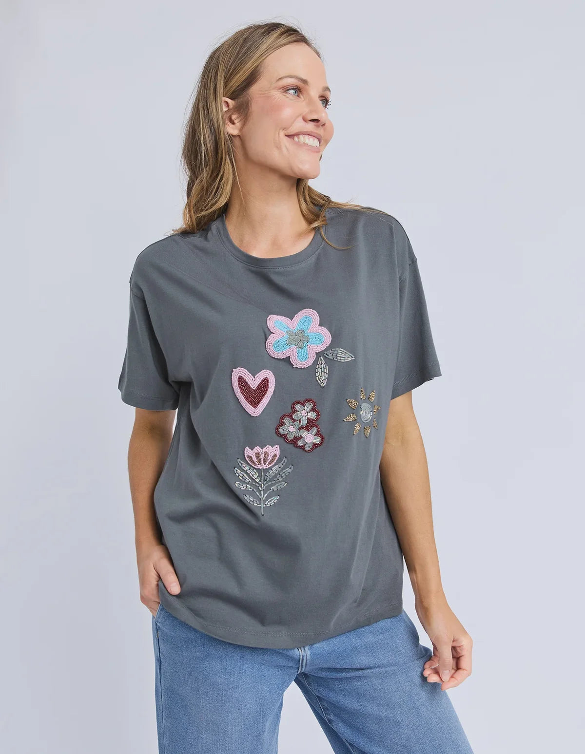 elm - Estelle Tee Charcoal