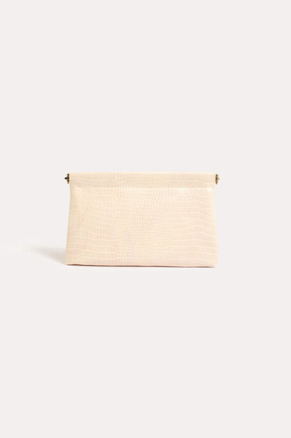 adorne - Daniella Croc Frame Clutch