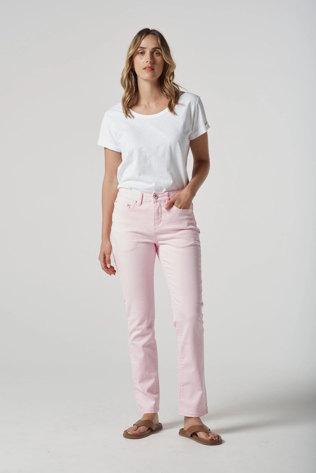 Goondiwindi Cotton - 5 Pocket Jean Pale Pink