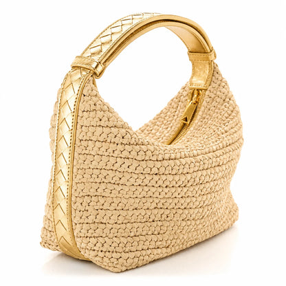 L'ora D'oro - PALOMA Raffia Bag Gold
