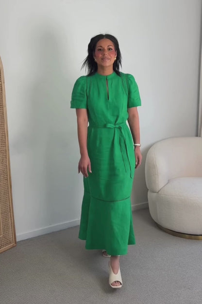 zoe kratzmann - cable dress parrot